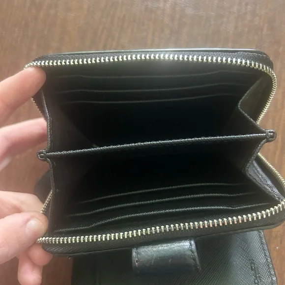 Coach Monogram Black and Cream Wallet - Picture 4 of 5